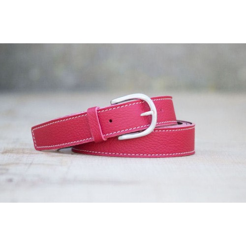 CEINTURE CUIR ROUGE | La classique